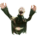 HalloWraith zombie hands and screaming face prop on white background